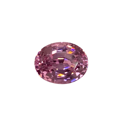 11.1x8.8mm Oval Light Peach Malaya Garnet
