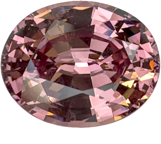5.92ct Oval Peach Malaya Garnet