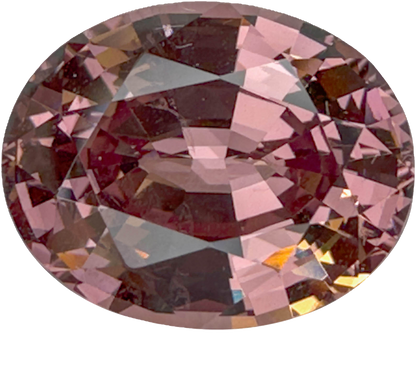 5.92ct Oval Peach Malaya Garnet
