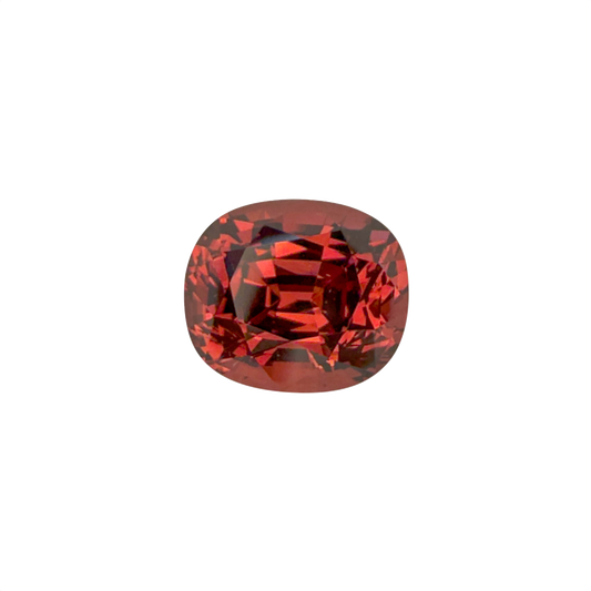 10.63ct Cushion Red-Orange Malaya Garnet