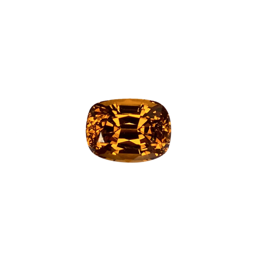 9.2x7mm Cushion Medium Orange Malaya Garnet