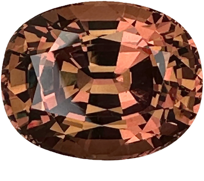 24.16ct Cushion Copper Color Change Malaya Garnet