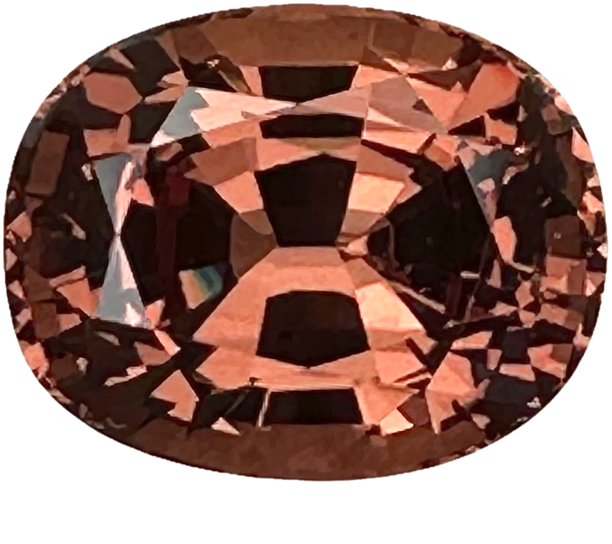 24.16ct Cushion Copper Color Change Malaya Garnet
