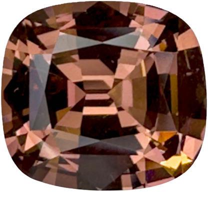 7.74ct Cushion Peach Malaya Garnet