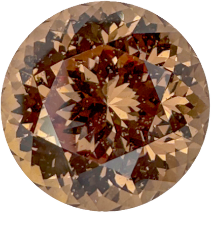 10.6mm Round Copper  Malaya Garnet