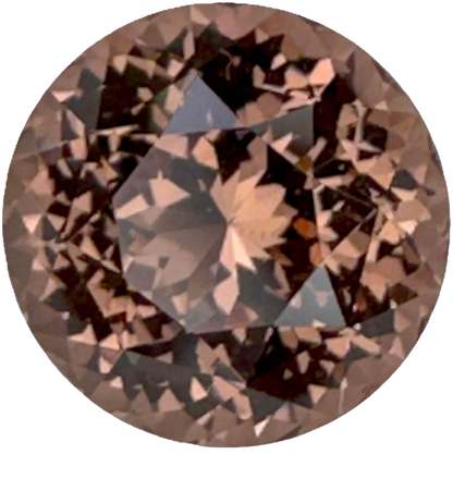 11mm Round Copper  Malaya Garnet Pair