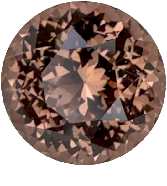 11mm Round Copper  Malaya Garnet Pair
