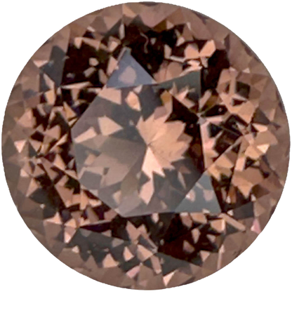 11mm Round Copper  Malaya Garnet Pair