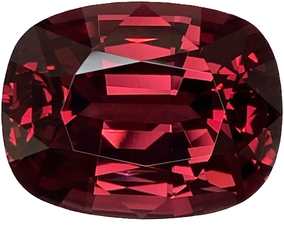 28.72ct Cushion Light Color Malaya Garnet