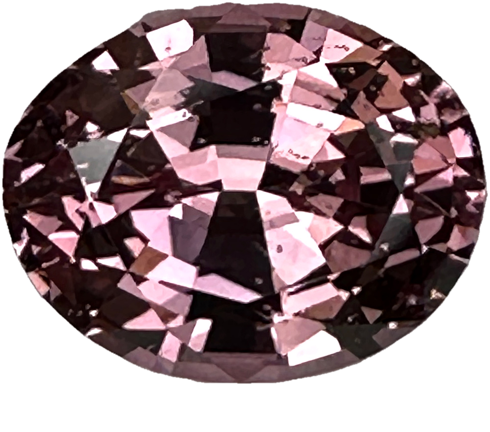 2.85ct Oval Light Pink Malaya Garnet