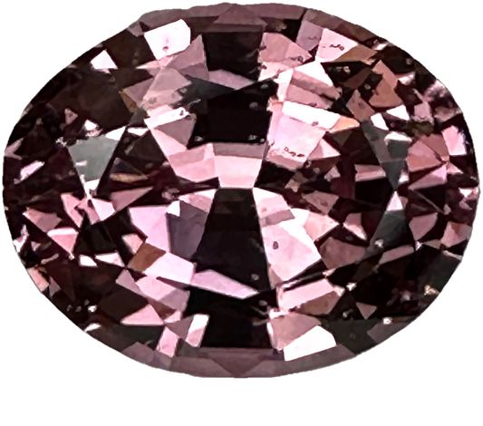 2.85ct Oval Light Pink Malaya Garnet