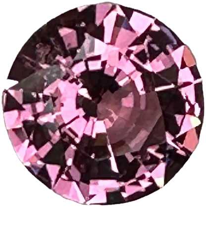 3.13ct Round Pink Malaya Garnet