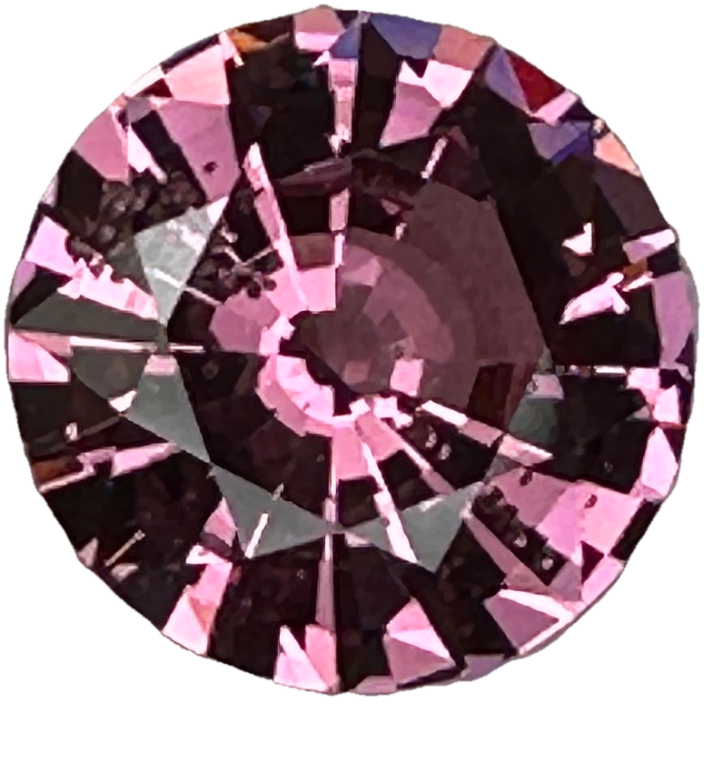 3.13ct Round Pink Malaya Garnet