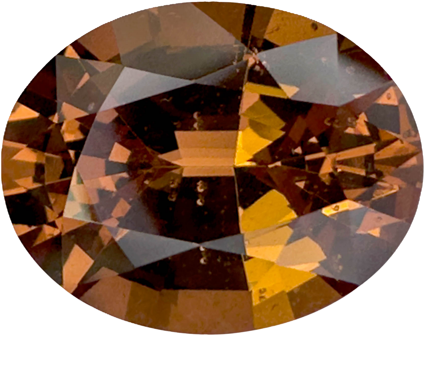 7.19ct Oval Light Orange-Peach Malaya Garnet