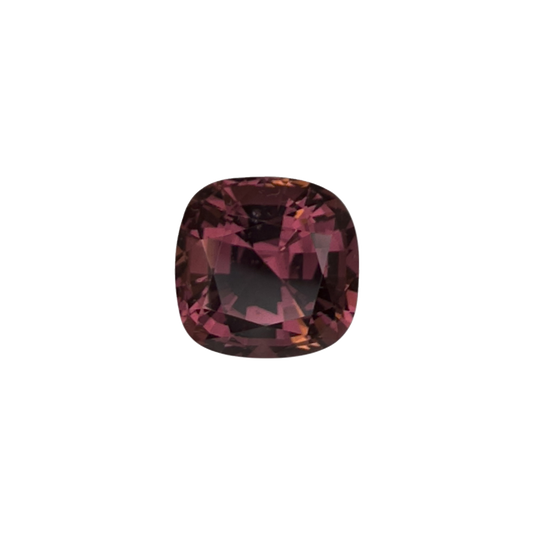 9.3x9.1mm Cushion Pink-Orange Malaya Garnet