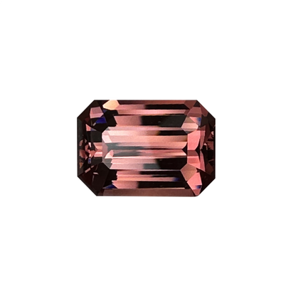 10.62ct Emerald Cut Peach Malaya Garnet