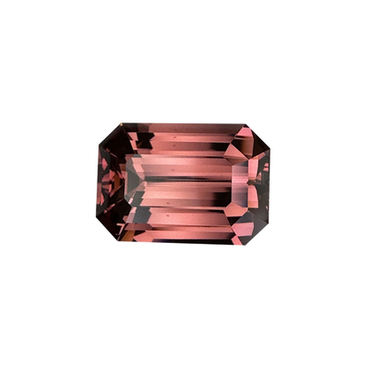 10.62ct Emerald Cut Peach Malaya Garnet