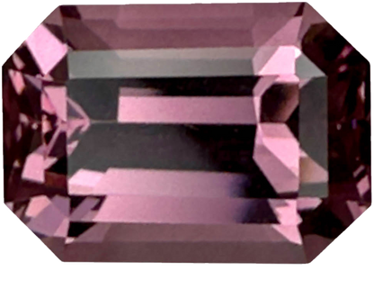 5.04ct Emerald Cut Light Pink Malaya Garnet
