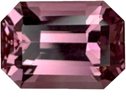 5.04ct Emerald Cut Light Pink Malaya Garnet