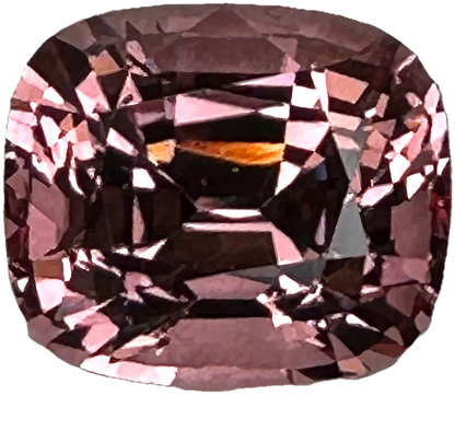 3.33ct Cushion Peach Malaya Garnet