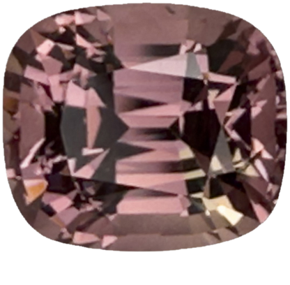 3.33ct Cushion Peach Malaya Garnet