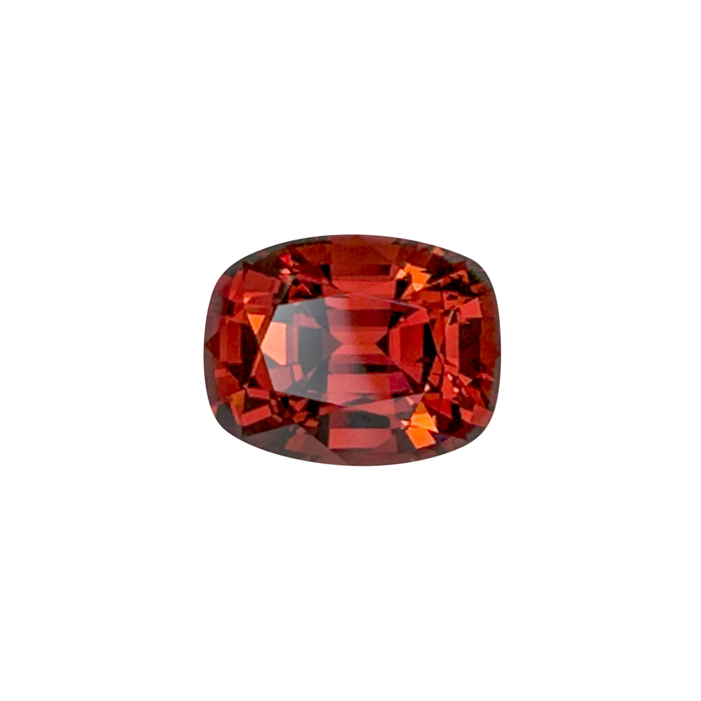 9.36ct Cushion Deep Orange-Red Malaya Garnet