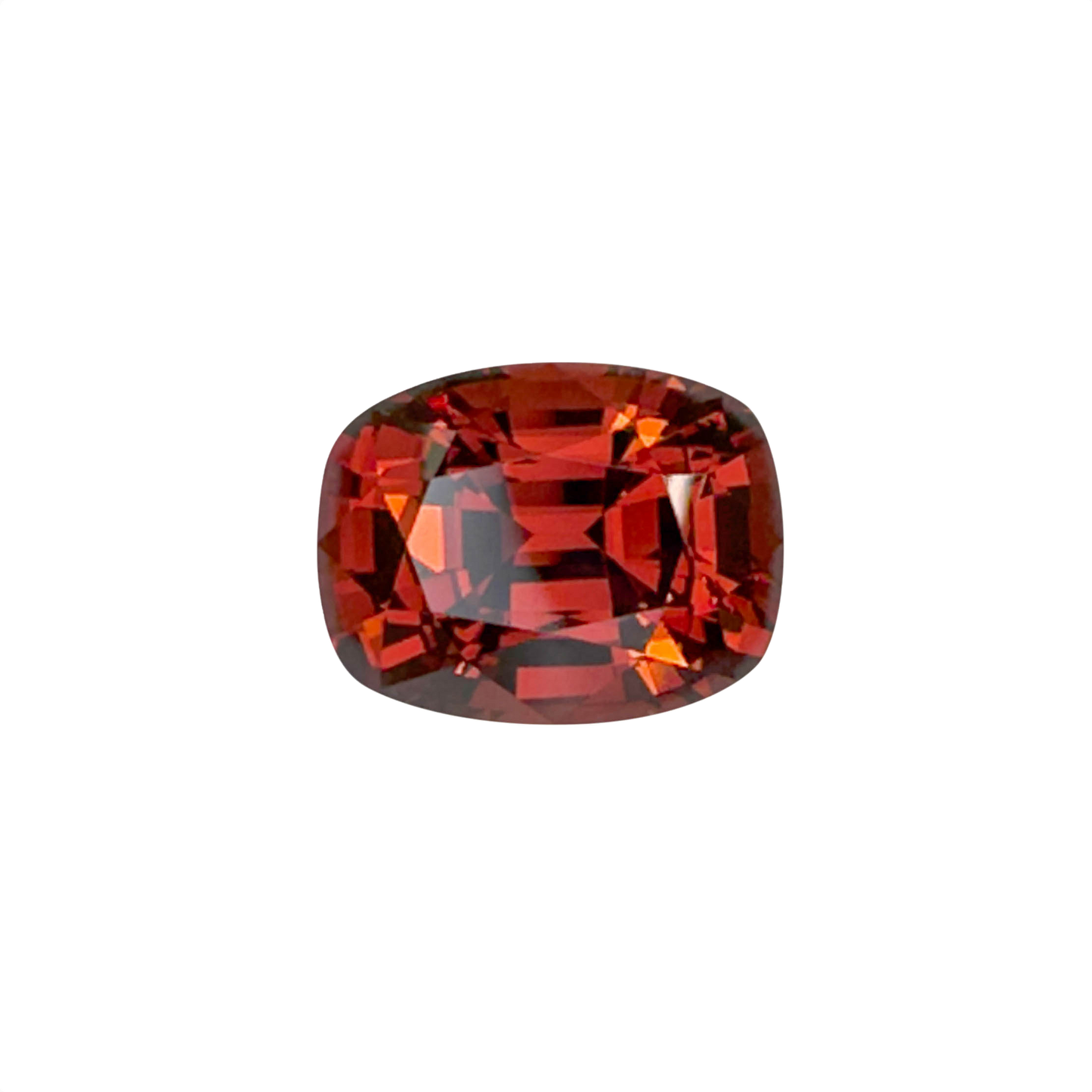 9.36ct Cushion Deep Orange-Red Malaya Garnet