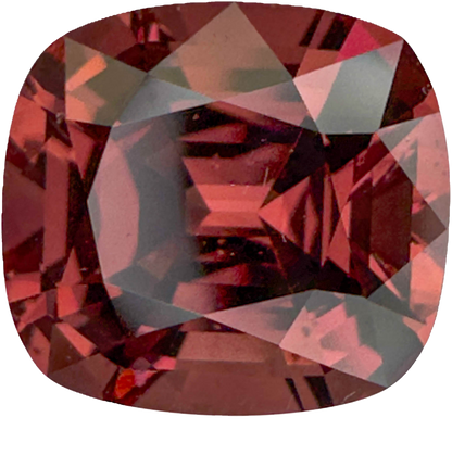 5.78ct Cushion Deep Pink-Orange Malaya Garnet