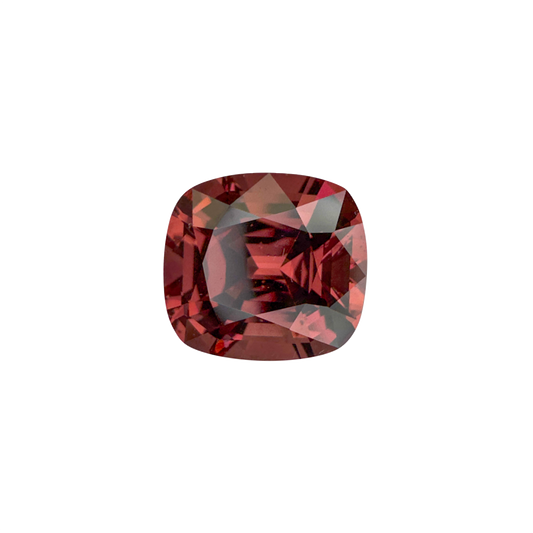 5.78ct Cushion Deep Pink-Orange Malaya Garnet