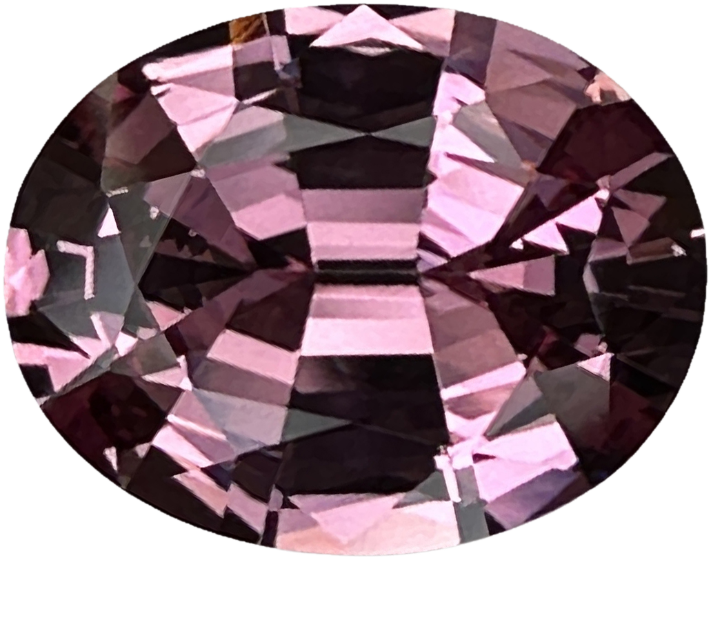 4.93ct Oval Light Pink Malaya Garnet