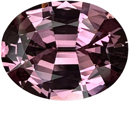 4.93ct Oval Light Pink Malaya Garnet