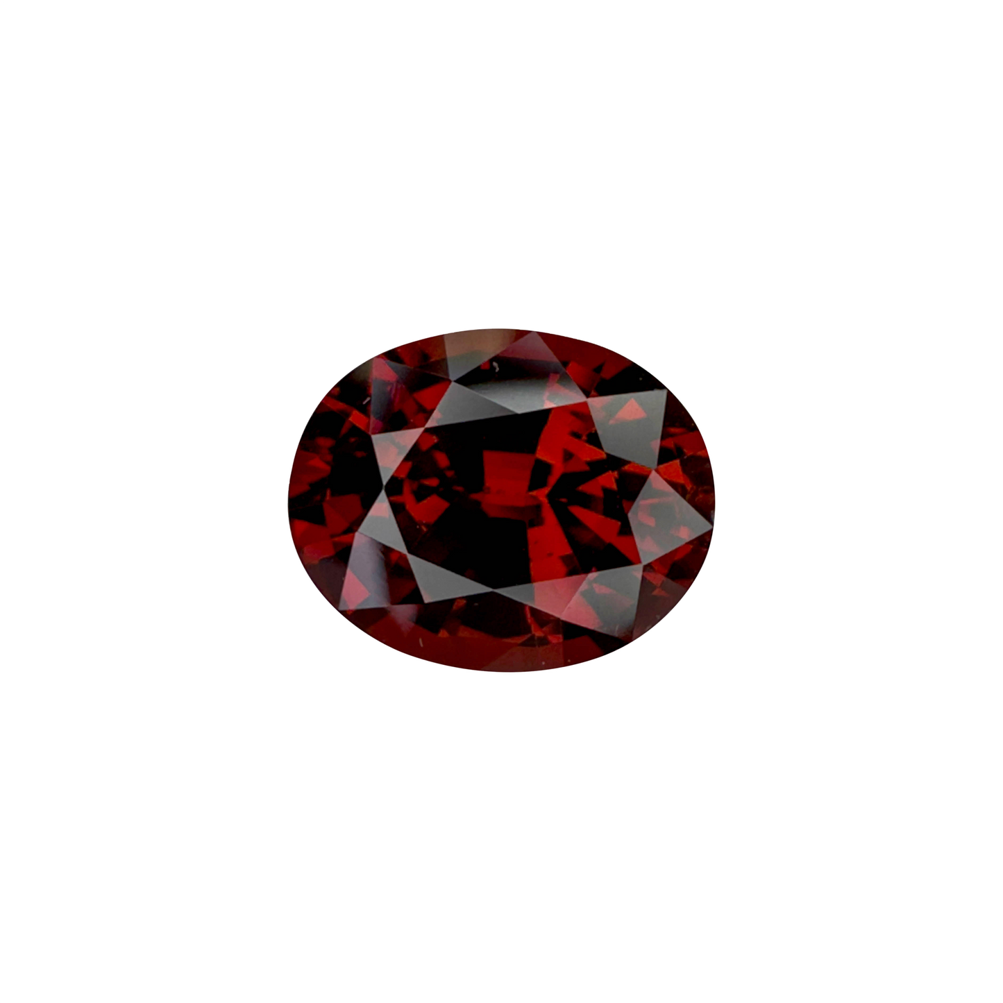 6.48ct Oval Deep Orange-Red Malaya Garnet