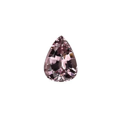3.85ct Pear Shape Light Peach Malaya Garnet