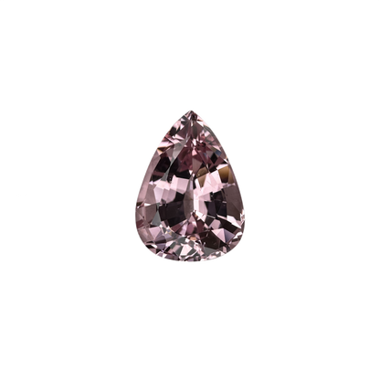 3.85ct Pear Shape Light Peach Malaya Garnet