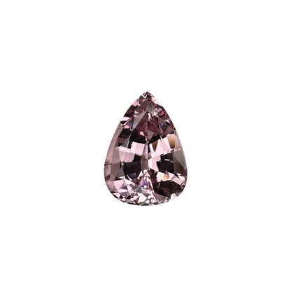 3.85ct Pear Shape Light Peach Malaya Garnet