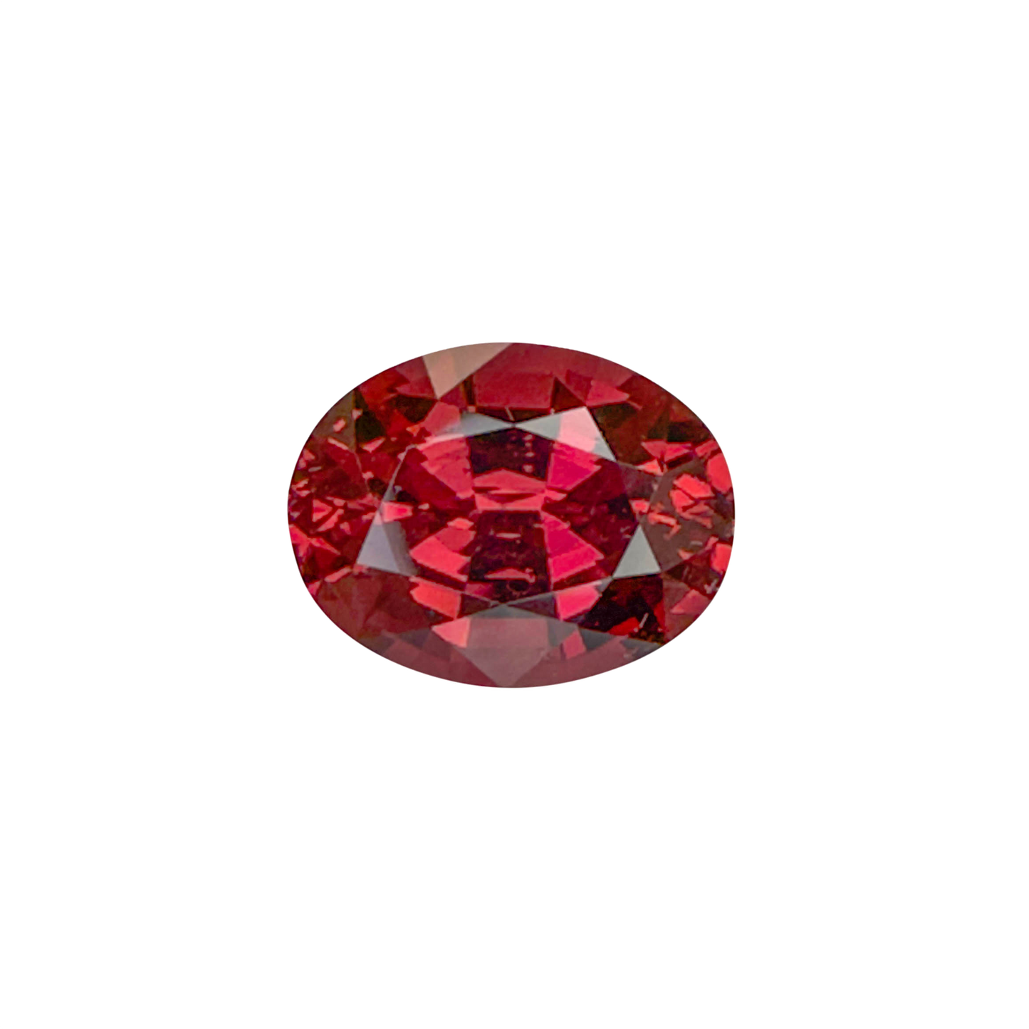 5.76ct Oval Deep Pink Malaya Garnet