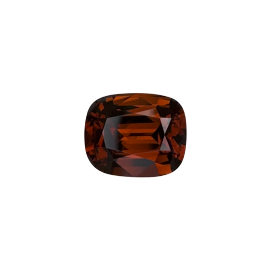 3.48ct Cushion Deep Orange Malaya Garnet