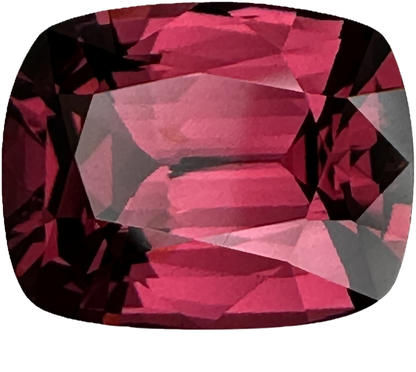 3.8ct Cushion Deep Pink Malaya Garnet