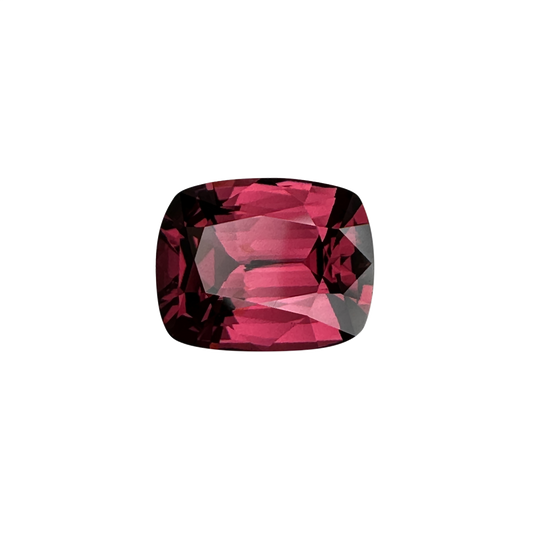 3.8ct Cushion Deep Pink Malaya Garnet