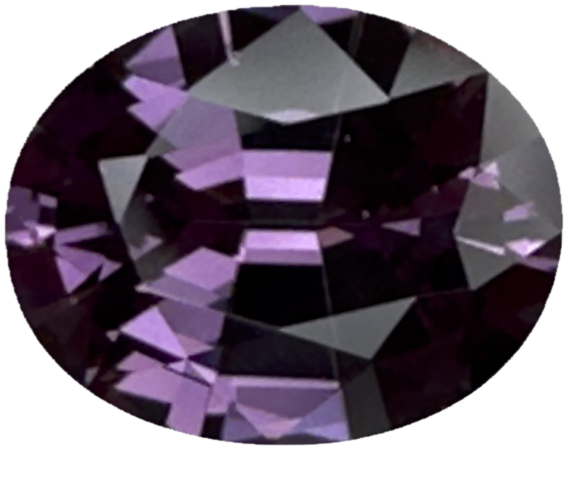 10.2x8.1mm Oval Light Purple Malaya Garnet