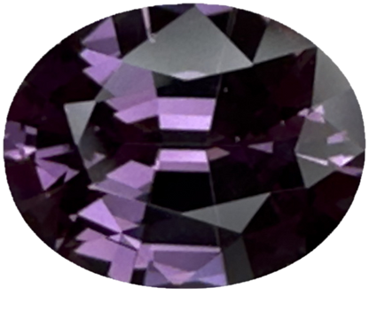 10.2x8.1mm Oval Light Purple Malaya Garnet