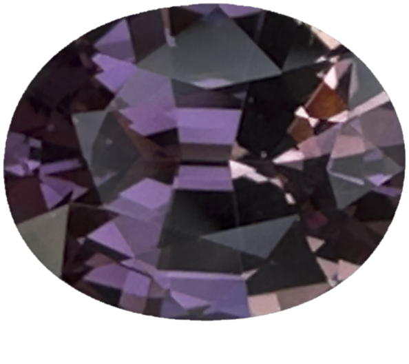 10.2x8.1mm Oval Light Purple Malaya Garnet