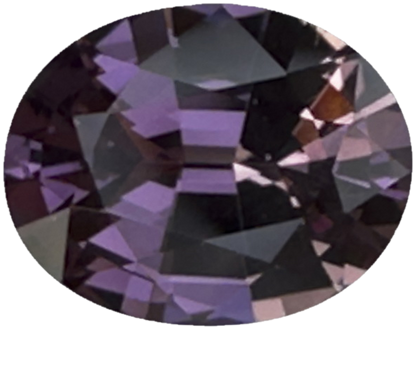 10.2x8.1mm Oval Light Purple Malaya Garnet