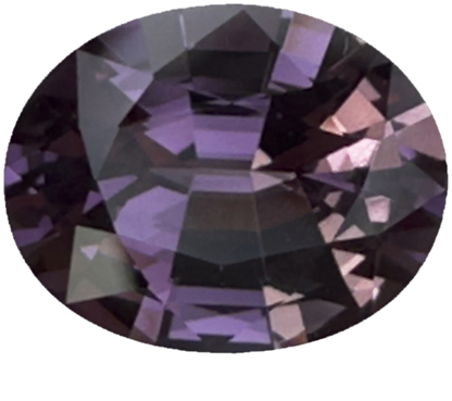 10.2x8.1mm Oval Light Purple Malaya Garnet