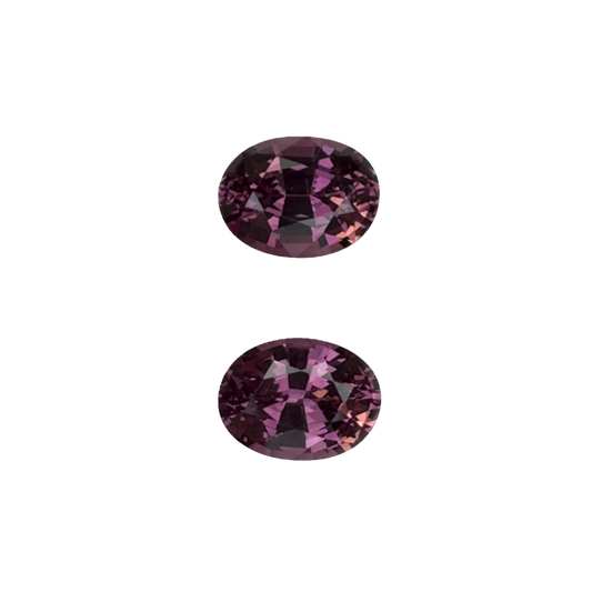 4.21ct Oval Medium Pink Malaya Garnet Pair