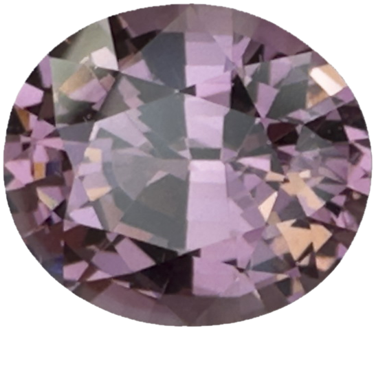 3.65ct Oval Mauve Malaya Garnet