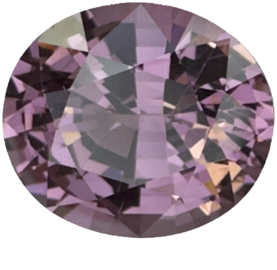 3.65ct Oval Mauve Malaya Garnet