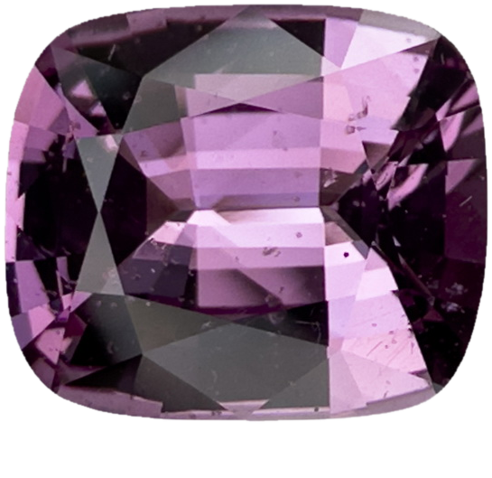 3.22ct Cushion Pink Malaya Garnet