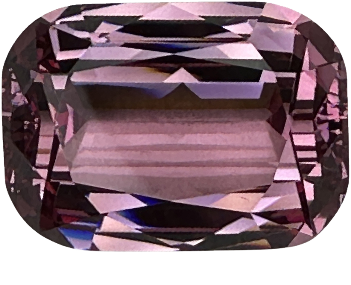 26.34ct Cushion Peach Malaya Garnet