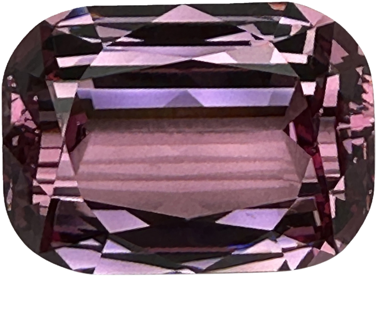 26.34ct Cushion Peach Malaya Garnet